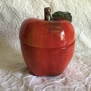 “Apple” by Raymond Waites Certified International CORNUCOPIA Ceramic Canister